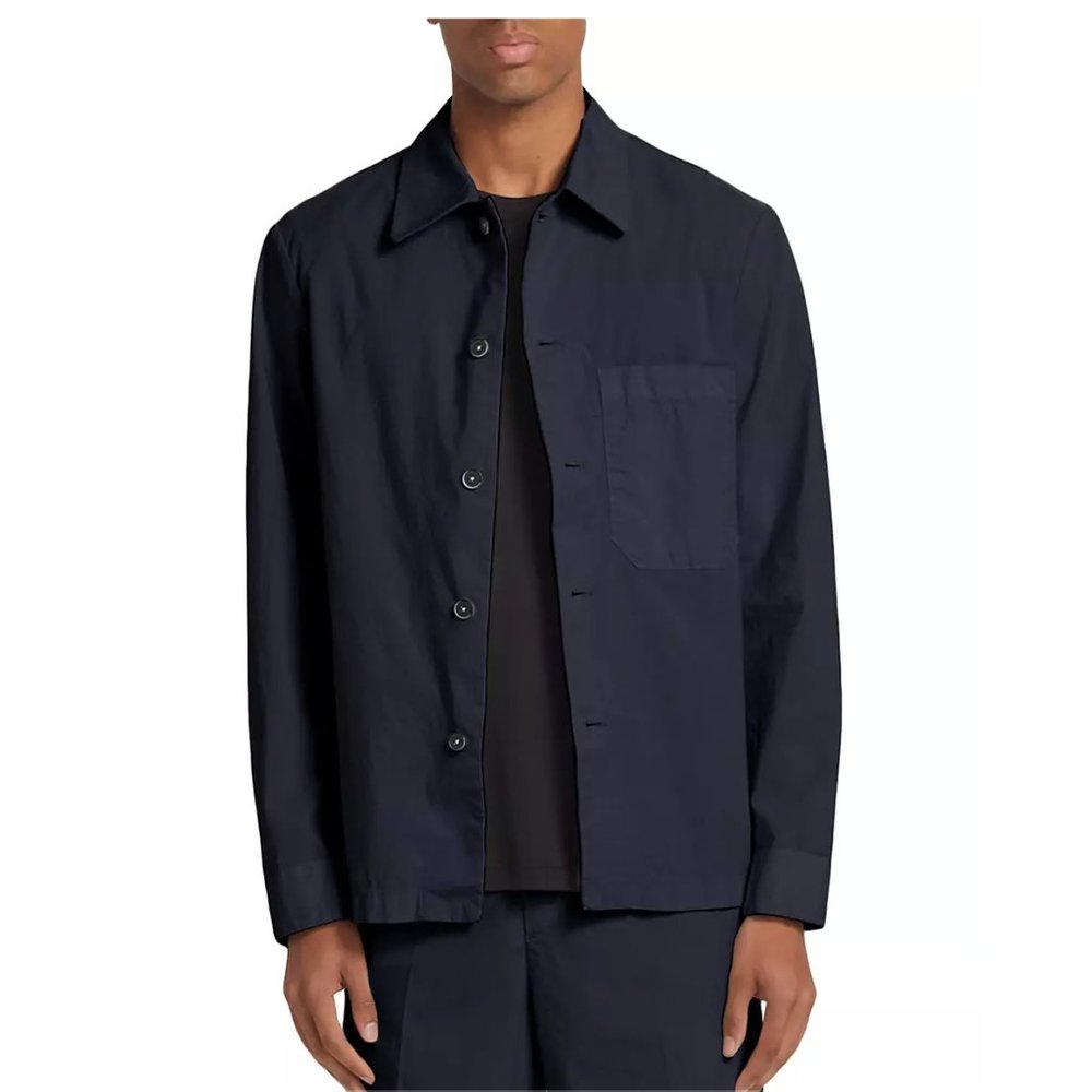 SOLD Barena / Cedrone Poplin Overshirt Button Down / Navy Size Mens Small